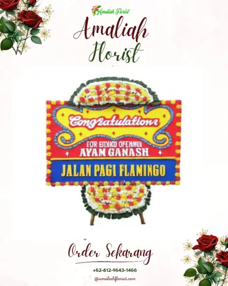 Sewa Papan Bunga Sampok